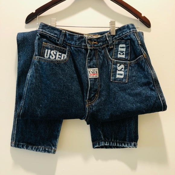 SOLD-VINTAGE Get Used By Elie Jeans Streetwear 90s RARE - Picture 2 of 6